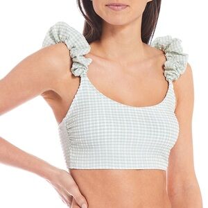 ANTONIO MELANI x Born on Fifth Positano Puff Strap Cropped Swim Top